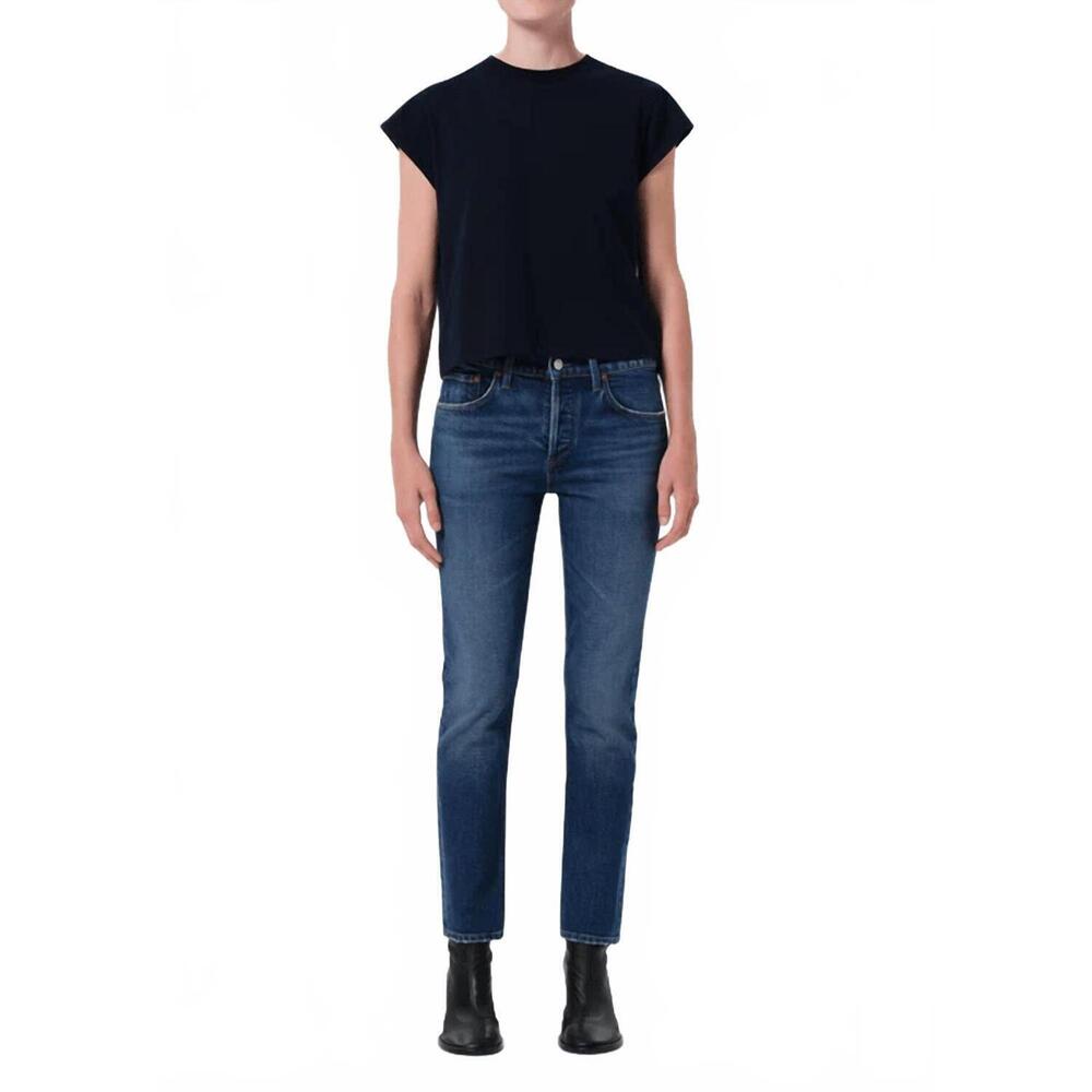 NEW AGOLDE cocktail ankle jeans in outline